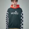 Hoodies & Vesten | ERL Venice Checker Sleeve Hoodie