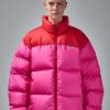 Down | Vetements Hot Pink Logo Puffer Jacket