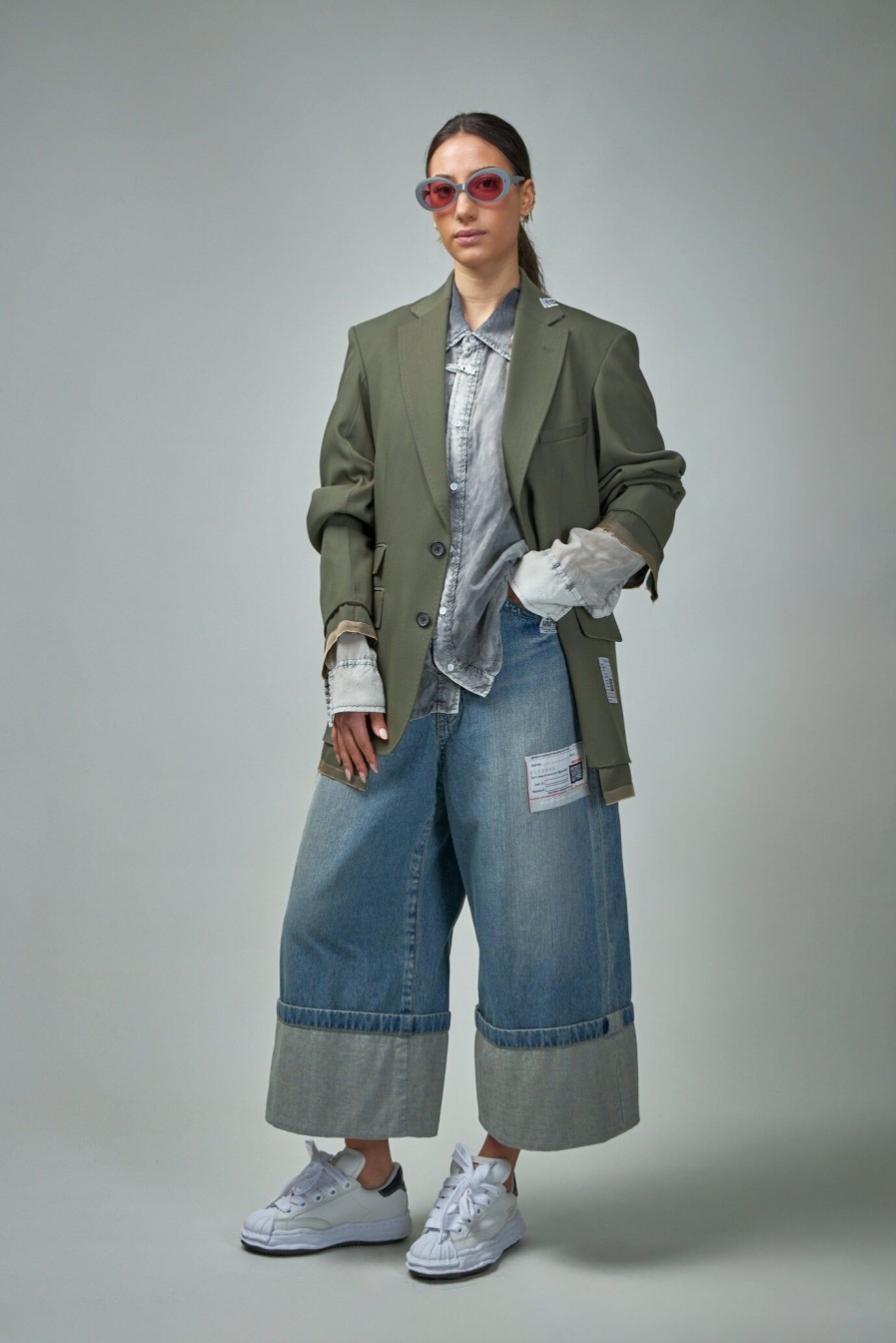 Jeans | Maison Mihara Yasuhiro Denim Roll-Up Pants