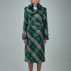 Jassen | Burberry Long Check Gabardine Trench Coat