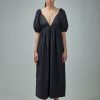 Jurken | Ganni Cotton Poplin Long Dress