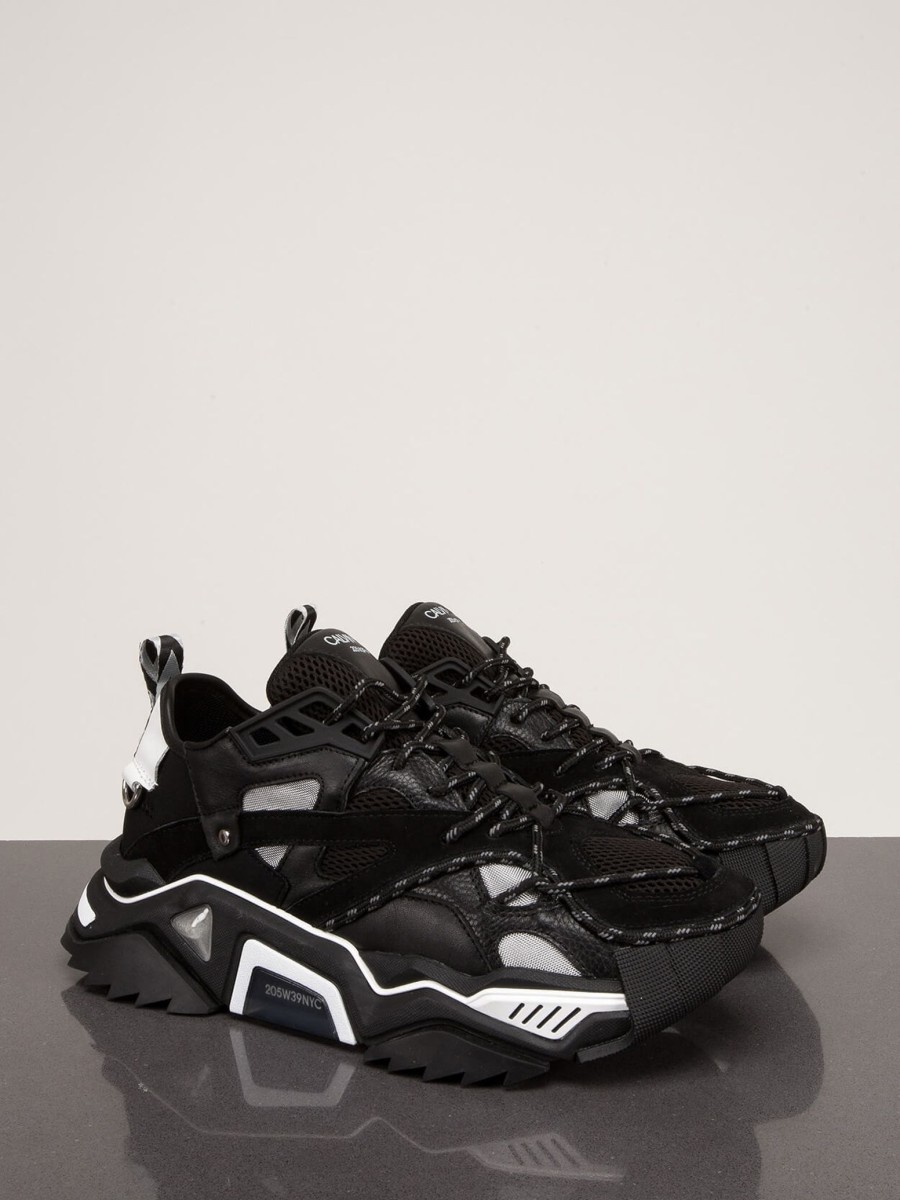 Lage Sneakers | Calvin Klein 205W39NYC Strike Sneaker Grain Black