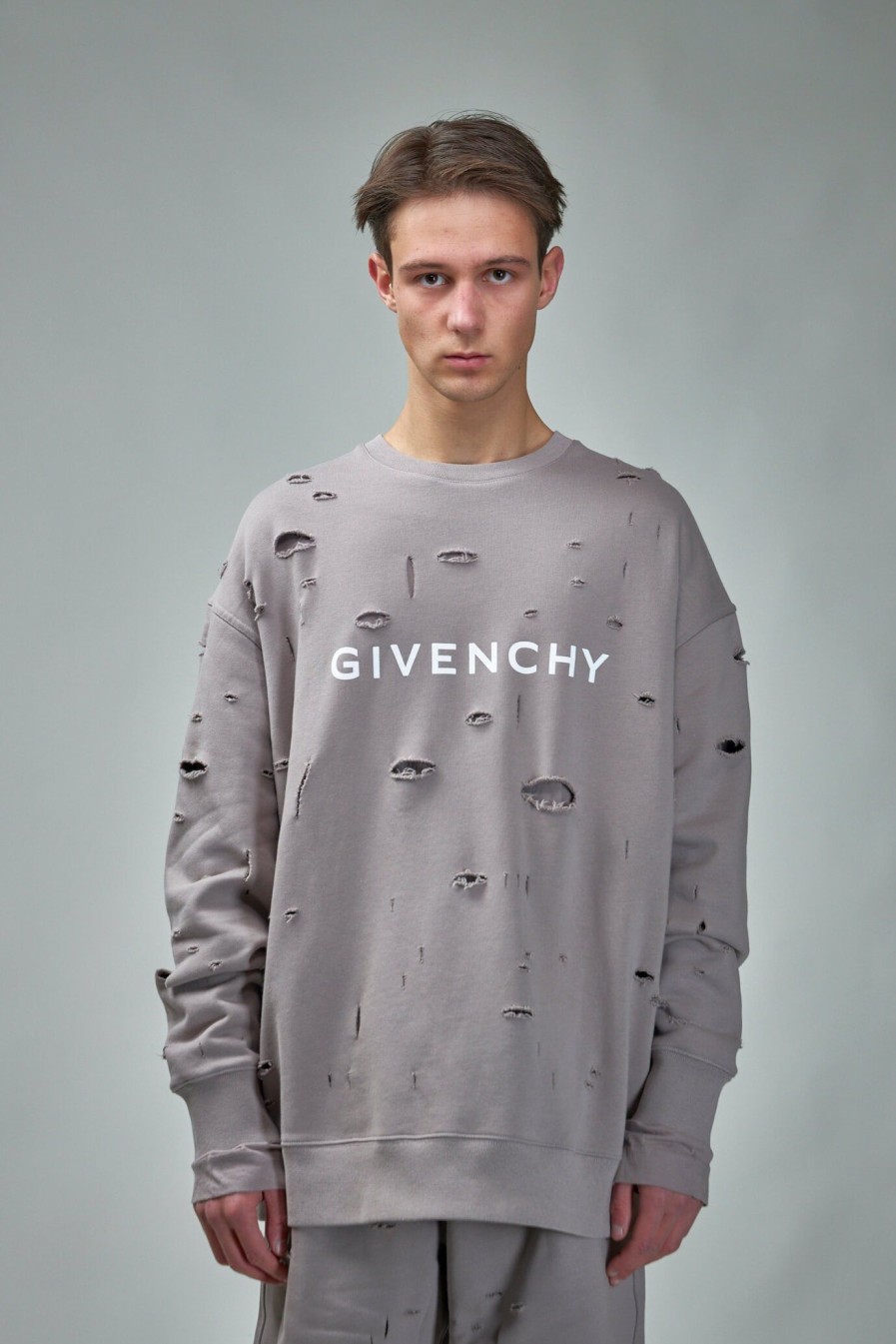 Sweatshirts | Givenchy Archetype Sweatshirt With Destroyed Effects