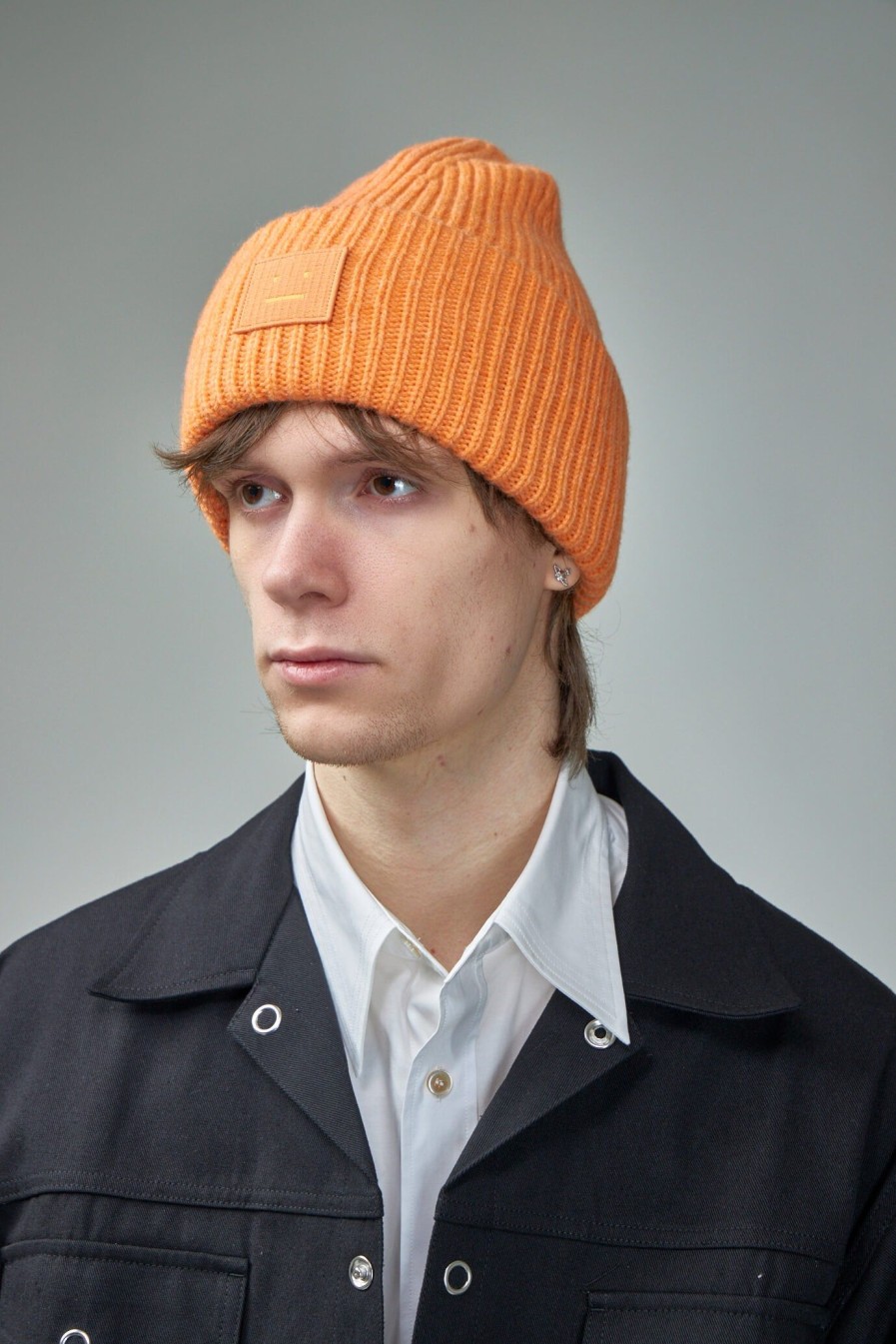 Mutsen | Acne Studios Large Face Logo Beanie