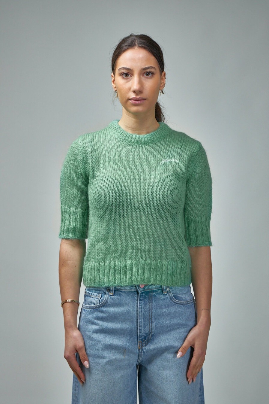 Sweatshirts | Ganni Mohair Short Sleeve O-Neck