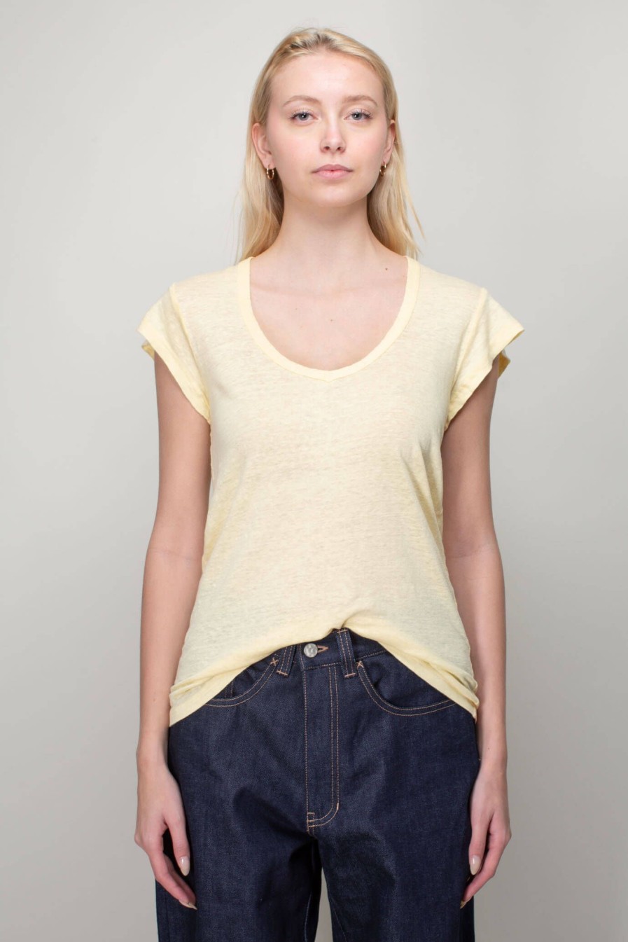 T-Shirts | Isabel Marant Étoile Zankou Linen Tee