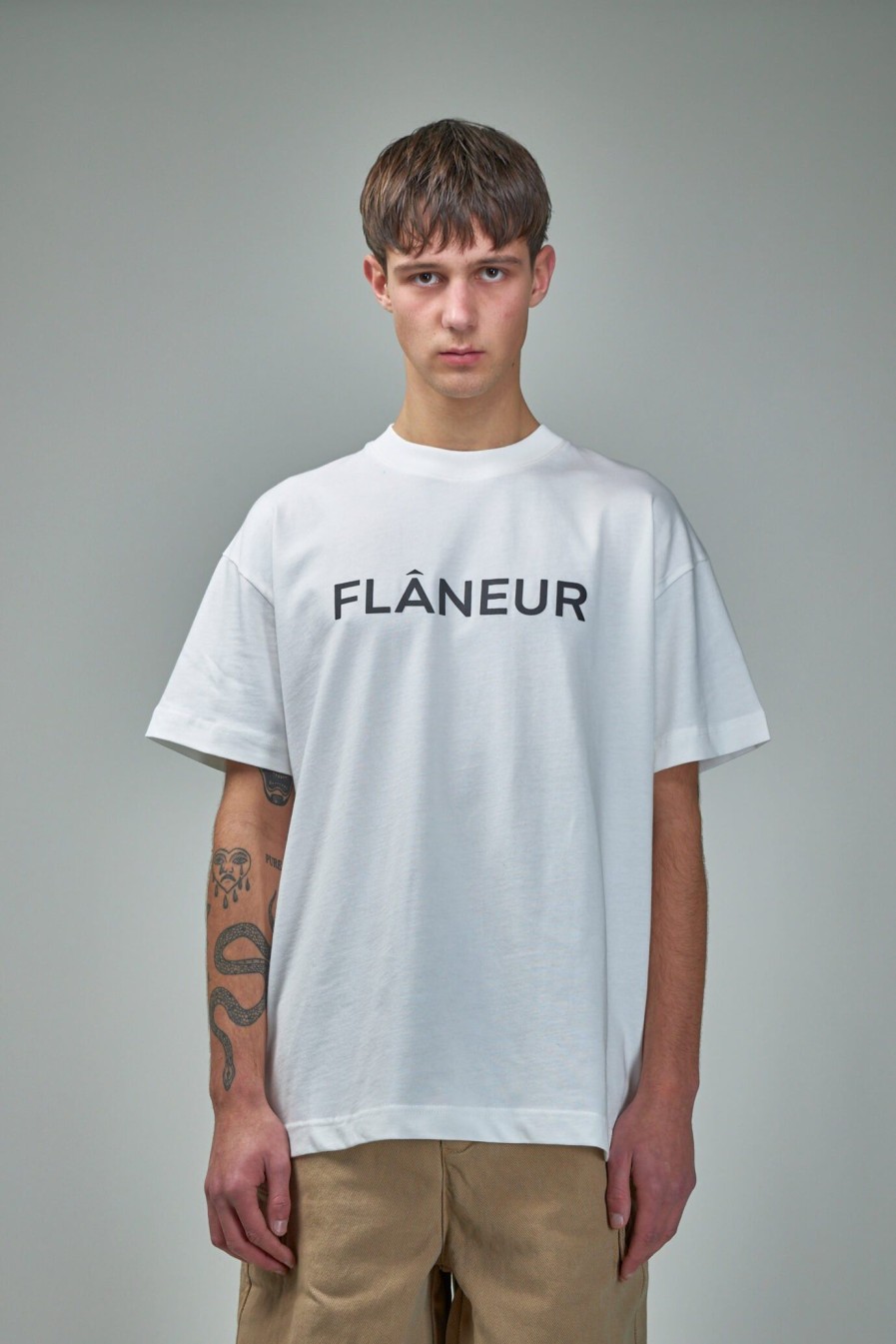 T-Shirts | FLÂNEUR Printed Logo T-Shirt