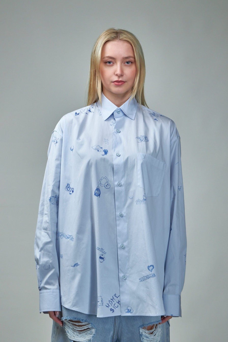 Overhemden | Vetements Vetements Scribbled Shirt