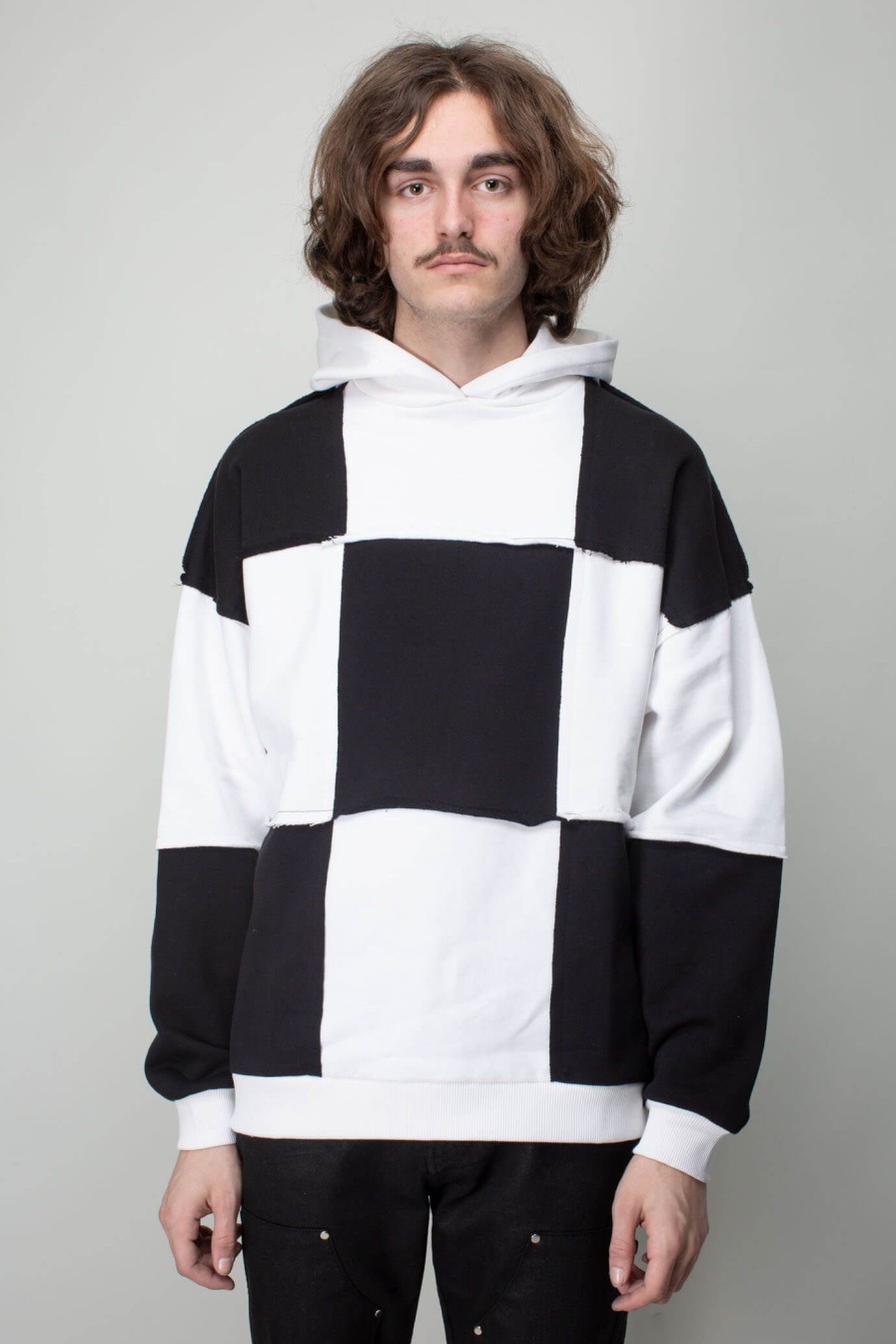 Hoodies & Vesten | FLÂNEUR Cut And Sew Damier Hoodie