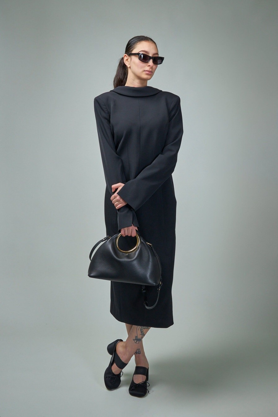 Jurken | Acne Studios Tailored Long Sleeve Dress