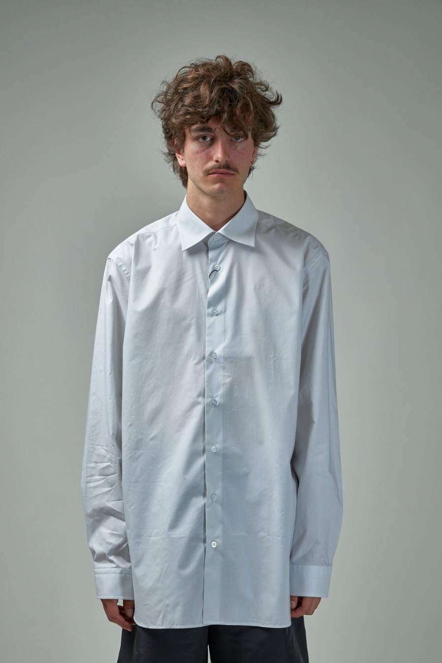 Overhemden | Raf Simons Big Fit Classic Shirt Grand Amour Print Back