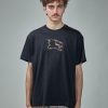 T-Shirts | Burberry Check Ekd Cotton T-Shirt