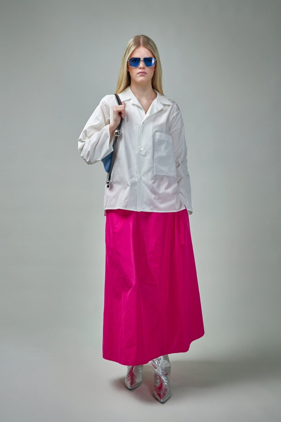 Rokken | Sofie D'Hoore Wide Midi Skirt With Side Pockets Woven