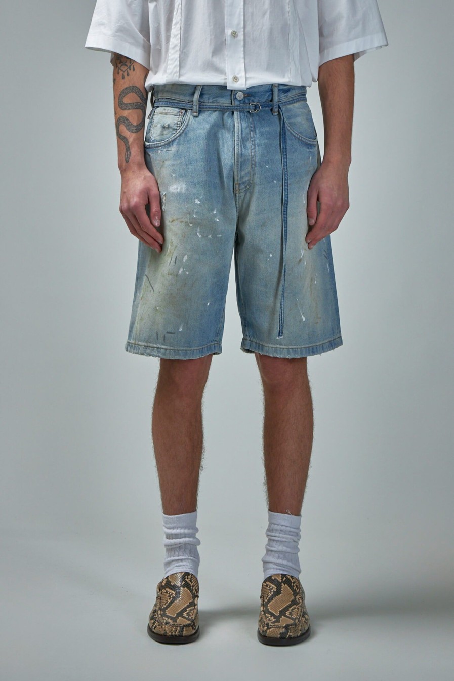 Korte Broeken | Acne Studios Loose Fit Denim Shorts