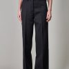 Broeken | Raf Simons Classic Wide Leg Pants With 2 Back Pockets, Black