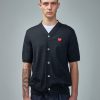 Knitwear | PLAY Comme des Garçons V-Neck Short Sleeve Cardigan