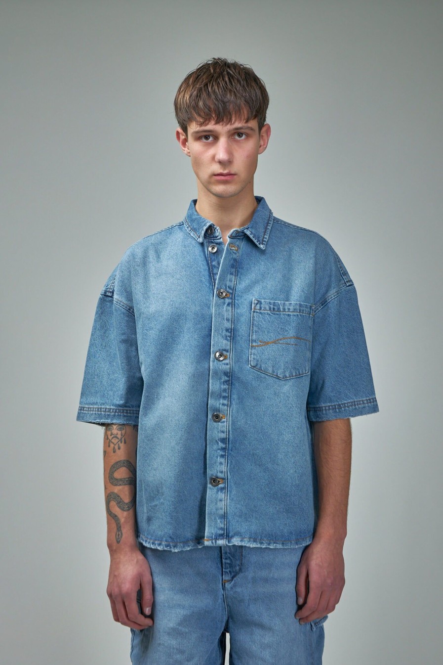 Overhemden | FLÂNEUR Denim Shirt