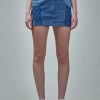 Rokken | Marine Serre Regenerated Denim Mini Skirt