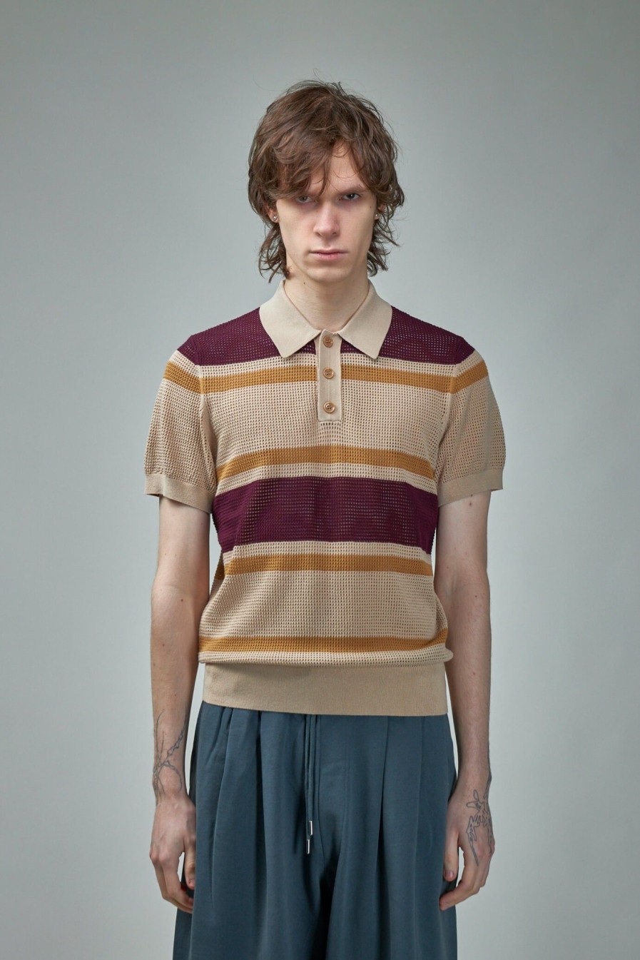 Polo | Dries Van Noten Mindo Stripe Polo