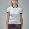 T-Shirts | Courrèges Reedition Contrast T-Shirt