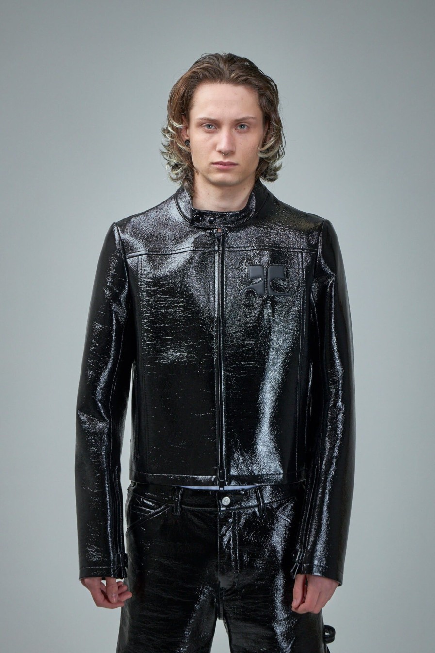 Bombers | Courrèges Iconic Vinyl Biker Jacket