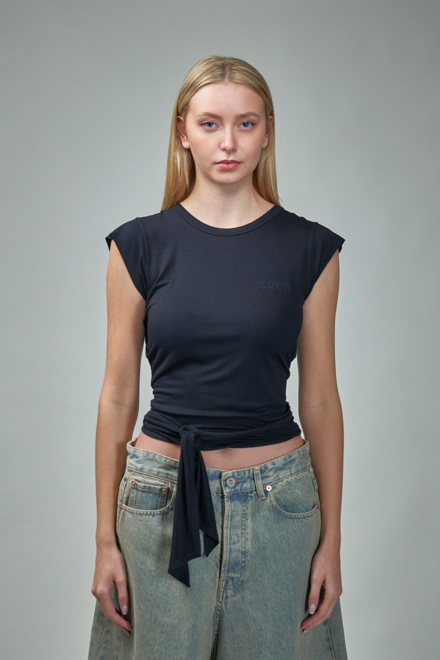 T-Shirts | Vetements Vetements Blackout Wrap Top