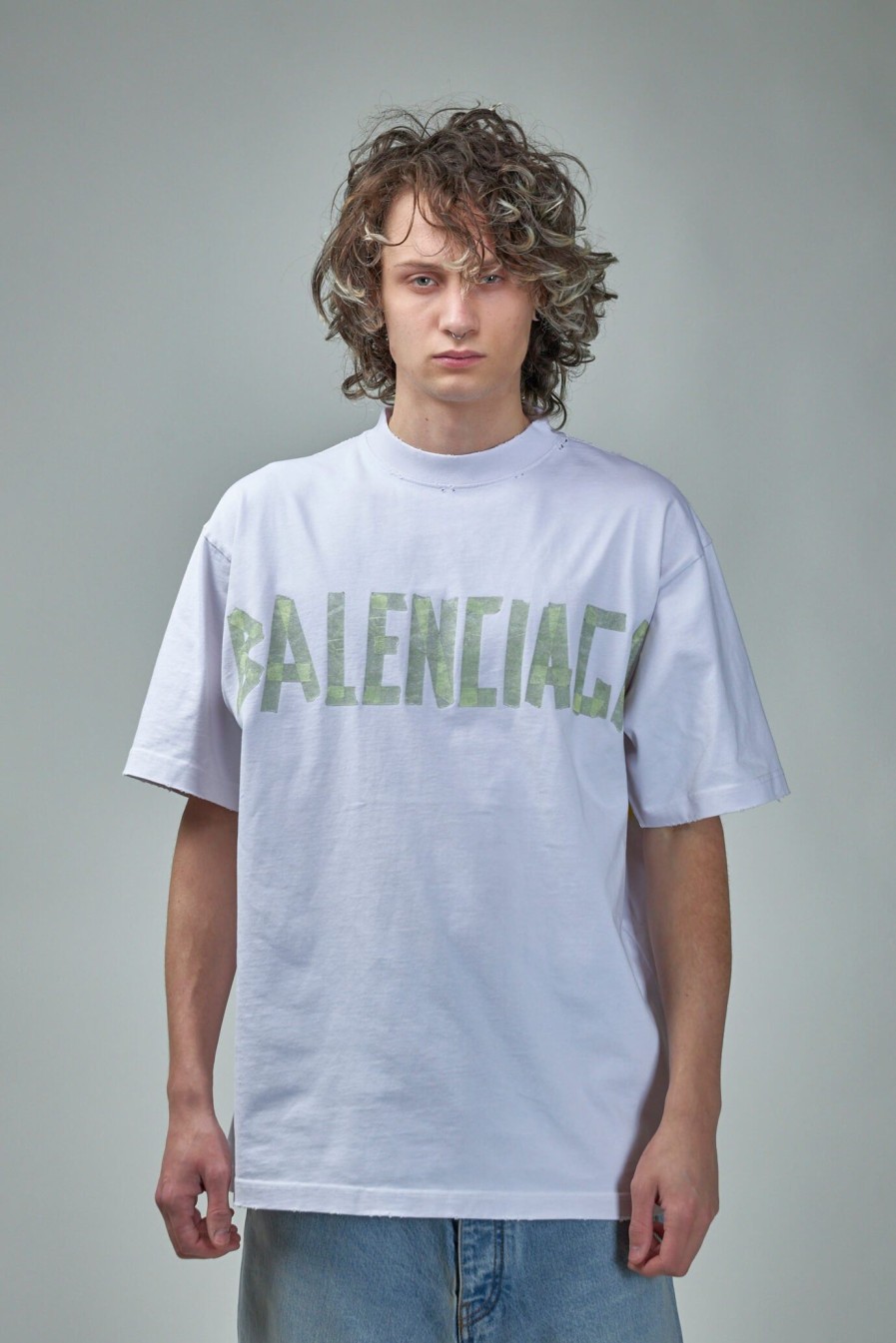 T-Shirts | Balenciaga Tape Type Medium Fit T-Shirt