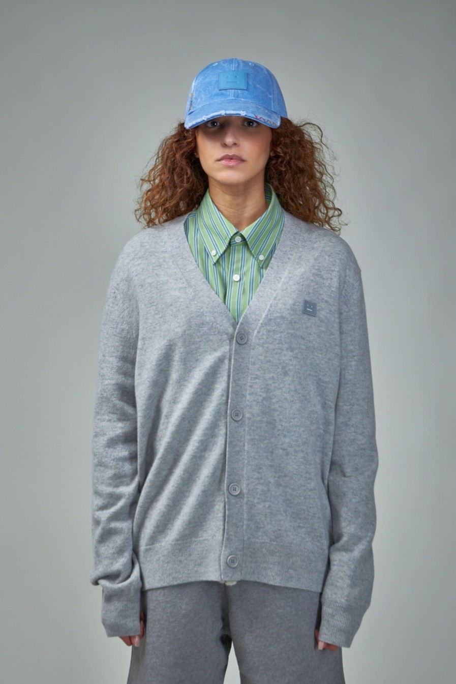 Cardigans | Acne Studios V-Neck Cardigan Face