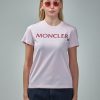 T-Shirts | Moncler Embroidered Logo T-Shirt