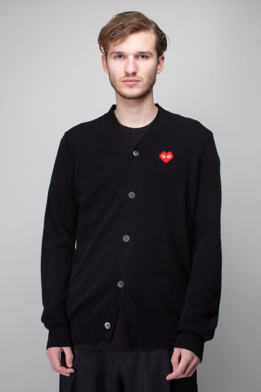 Cardigans | PLAY Comme des Garçons Mens Cardigan Knit