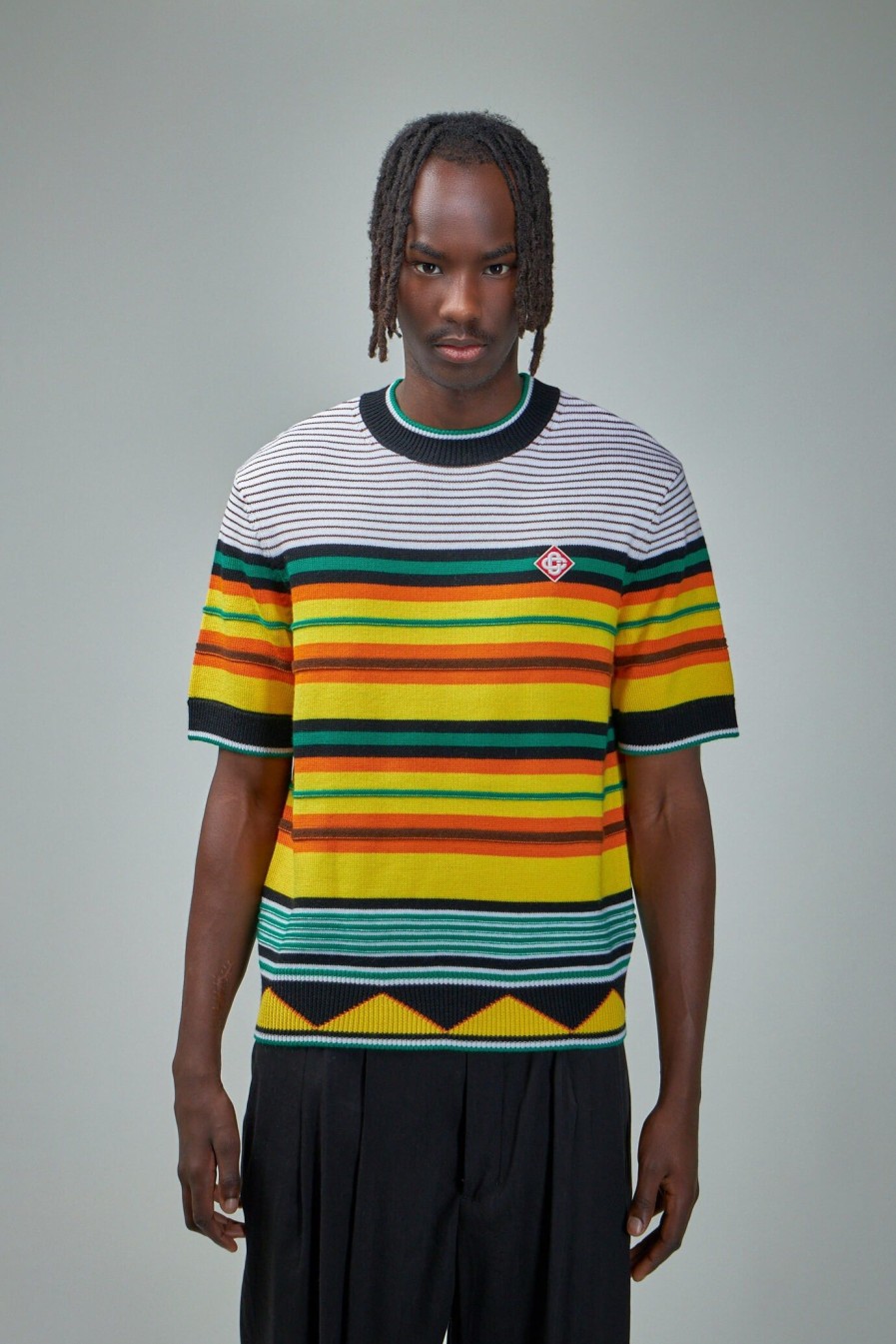 Knitwear | Casablanca Knitted Wool Striped Tee