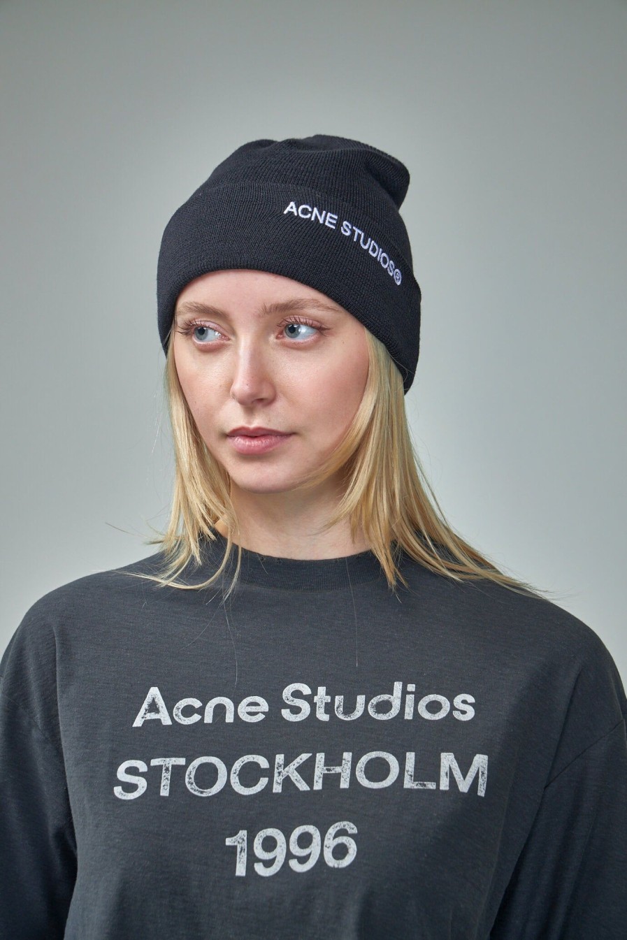 Mutsen | Acne Studios Embroidered Logo Beanie