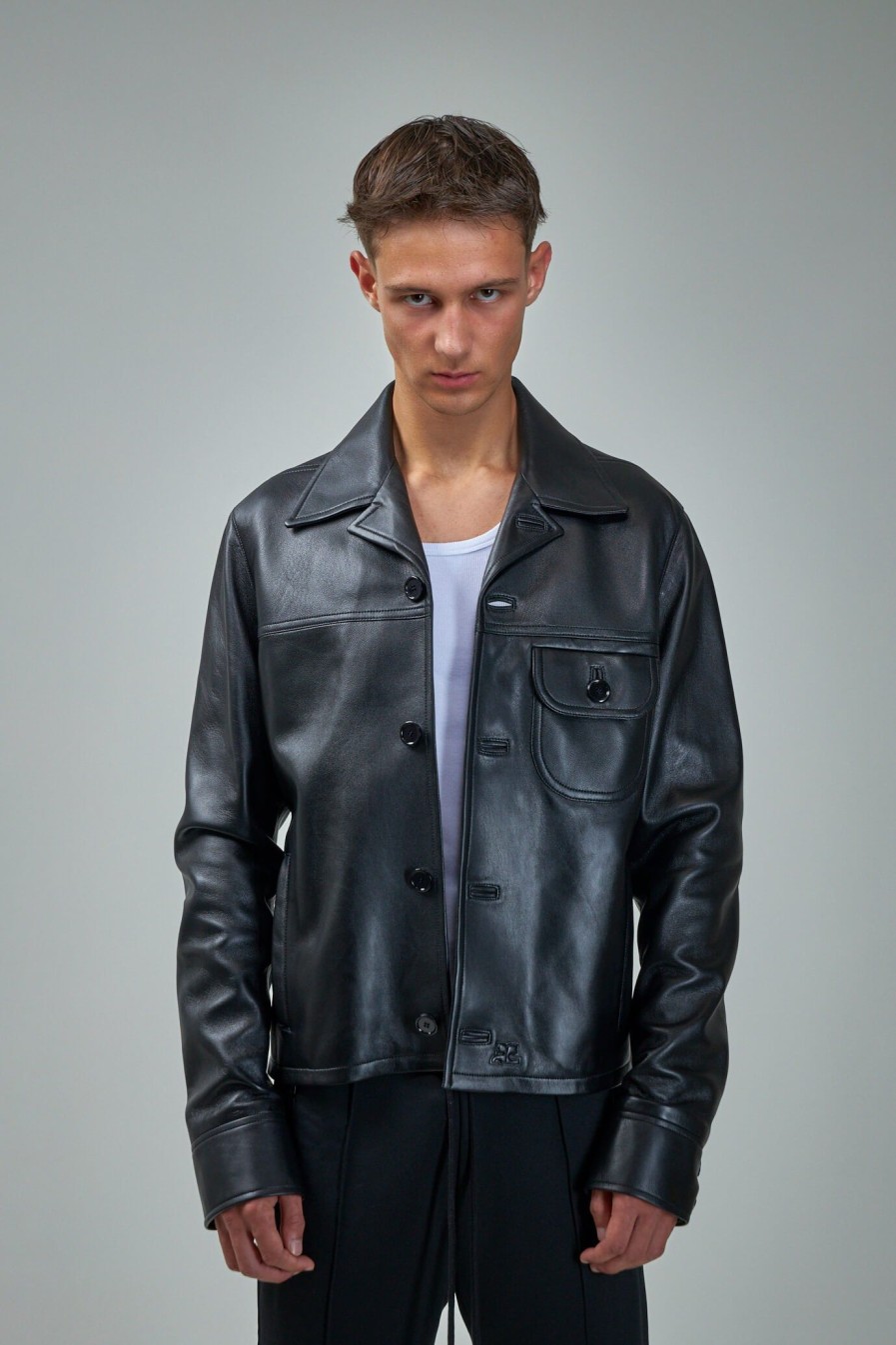 Bont & Lerenjassen | Courrèges Single Pocket Leather Jacket